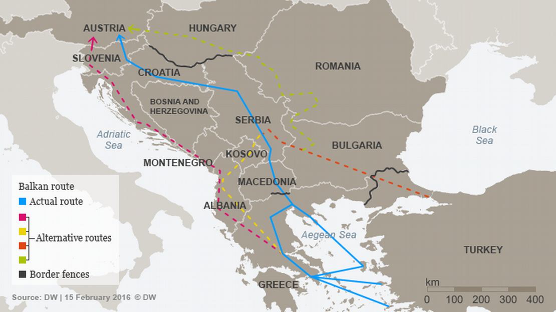 Ruta balcanică luată din nou cu cu asalt de imigranții ilegali